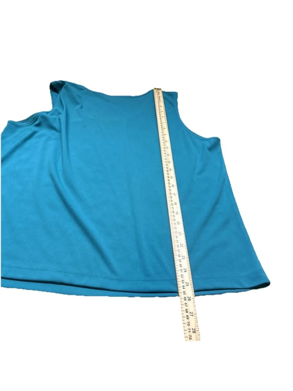Antthony Original Women’s Size 1X Spring Pullover Turquoise Wide Strap Tank Top - Picture 7 of 10